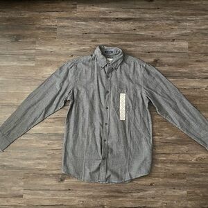 St. John’s Bay - Button Down Shirt (Gray) [S]